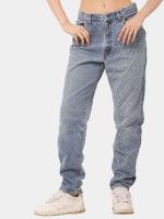 Reworked Levi’s Denim with Sashiko Embroidery – Upcycled Artisan Jeans - Image 4