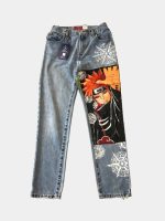 Reworked Levi’s Anime Graphic Denim Pants – Custom Streetwear (1 of a 1) - Image 2