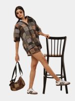 Upcycled Carhartt Patchwork Co-Ord Set – Reworked Jacket & Mini Skirt - Image 2