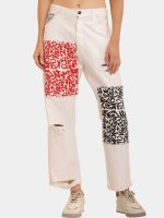 White Typo Carpenter Pant – Vintage-Inspired Screen Print Denim - Image 9