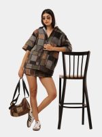 Upcycled Carhartt Patchwork Co-Ord Set – Reworked Jacket & Mini Skirt - Image 5