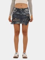 Miss Me Jeans Recrafted Mini Skirt - Image 3