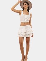 Pure White Recycled Vintage Co-Ord Set - Image 10