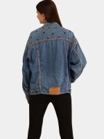 Reborn Embroidery Reworked Denim Jacket - Image 2