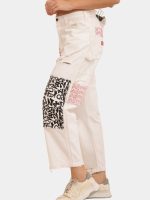 White Typo Carpenter Pant – Vintage-Inspired Screen Print Denim - Image 5