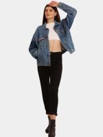 Reborn Embroidery Reworked Denim Jacket - Image 9