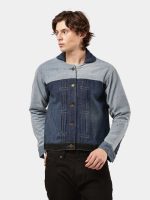 Reworked Vintage Duo-Tone Denim Jacket – Two-Wash Panel Design (S–XL) - Image 10