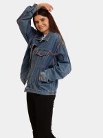 Reborn Embroidery Reworked Denim Jacket - Image 8