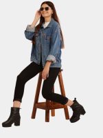 Reborn Embroidery Reworked Denim Jacket - Image 7