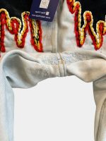 Reworked Two-Tone Denim Pants – Skull Embroidered Patchwork (One-of-One) - Image 23