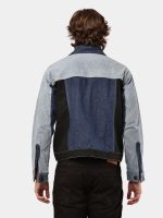 Reworked Vintage Duo-Tone Denim Jacket – Two-Wash Panel Design (S–XL) - Image 3