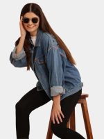 Reborn Embroidery Reworked Denim Jacket - Image 3