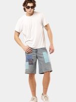 1 of 1 Reworked Bandana Patch Denim Jorts - Image 14