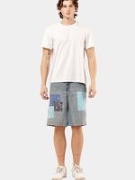 1 of 1 Reworked Bandana Patch Denim Jorts - Image 13