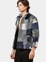 PATCHWORK DENIM BLANKET STITCH JACKET - Image 9