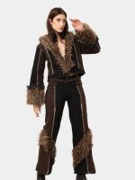 Frost Co-Ord Set – Canvas & Faux Fur Handcrafted Ensemble