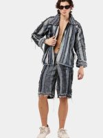 Reconstructed Levi's Panelled Jacket & Shorts Set - Image 2