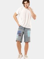 1 of 1 Reworked Bandana Patch Denim Jorts - Image 10