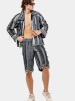 Reconstructed Levi's Panelled Jacket & Shorts Set - Image 14