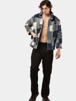PATCHWORK DENIM BLANKET STITCH JACKET - Image 5