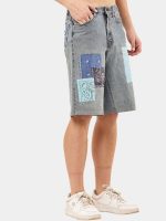 1 of 1 Reworked Bandana Patch Denim Jorts - Image 7