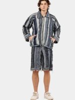 Reconstructed Levi's Panelled Jacket & Shorts Set - Image 6