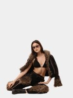 Frost Co-Ord Set – Canvas & Faux Fur Handcrafted Ensemble - Image 4