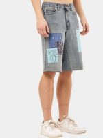 1 of 1 Reworked Bandana Patch Denim Jorts - Image 6