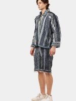 Reconstructed Levi's Panelled Jacket & Shorts Set - Image 12
