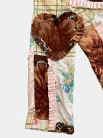 Boho Denim Set – 1 of 1 Stretch Patchwork Pleated Statement Ensemble - Image 17