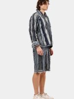 Reconstructed Levi's Panelled Jacket & Shorts Set - Image 11