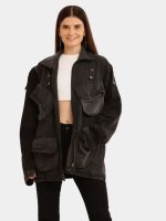 Hem Pocket Reworked Denim Jacket - Image 17