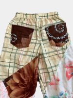 Boho Denim Set – 1 of 1 Stretch Patchwork Pleated Statement Ensemble - Image 15