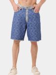 Mesh Denim Barmoda Shorts