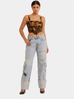 Reworked Levi’s Double Hem Denim Jeans