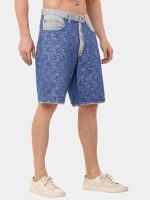 Mesh Denim Barmoda Shorts - Image 7