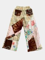 Boho Denim Set – 1 of 1 Stretch Patchwork Pleated Statement Ensemble - Image 12