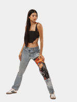 Reworked Levi’s Anime Graphic Denim Pants – Custom Streetwear (1 of a 1) - Image 3