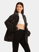 Hem Pocket Reworked Denim Jacket - Image 9