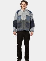 MULTI-PANEL REWORKED DENIM UTILITY JACKET - Image 10