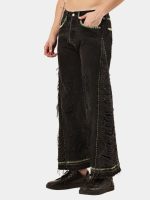 Reworked Vintage Levi’s Baggy Panel Denim – Neon Hand Embroidery - Image 8