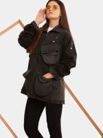 Hem Pocket Reworked Denim Jacket - Image 4