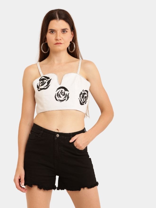 85 Black Rose Top - Image 1