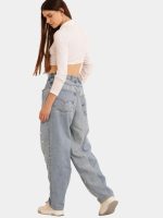 Ditsy Floral Embroidered Baggy Jeans - Image 17