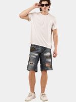 1 of 1 Patch & Distressed Reworked Denim Jorts - Image 24