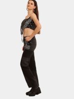 The Gothic Bandana Corset – Reworked Bandana & Vintage Black Denim - Image 7