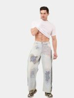 Shashiko Reverse Belt Denim Jeans – Handcrafted Heritage - Image 3