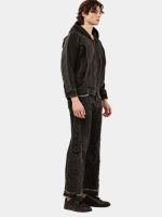 Neon Seam Reworked Vintage Denim Zip Jacket - Image 4