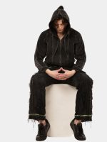 Neon Seam Reworked Vintage Denim Zip Jacket - Image 8