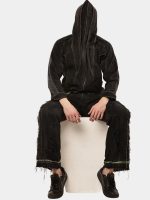 Neon Seam Reworked Vintage Denim Zip Jacket - Image 21